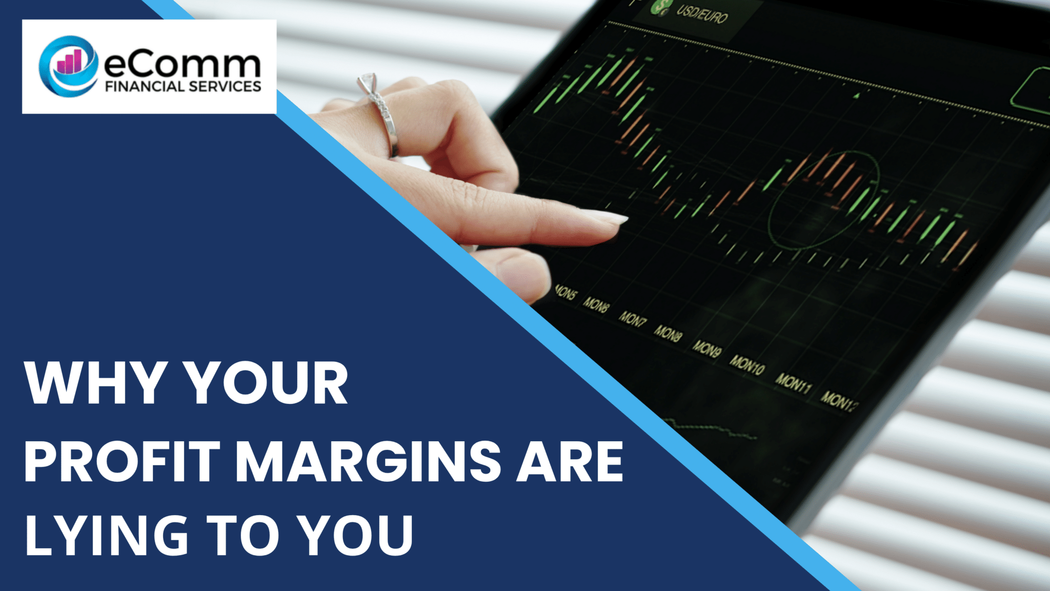 eComm Financial Services graphic about why profit margins can give a misleading picture of business health.