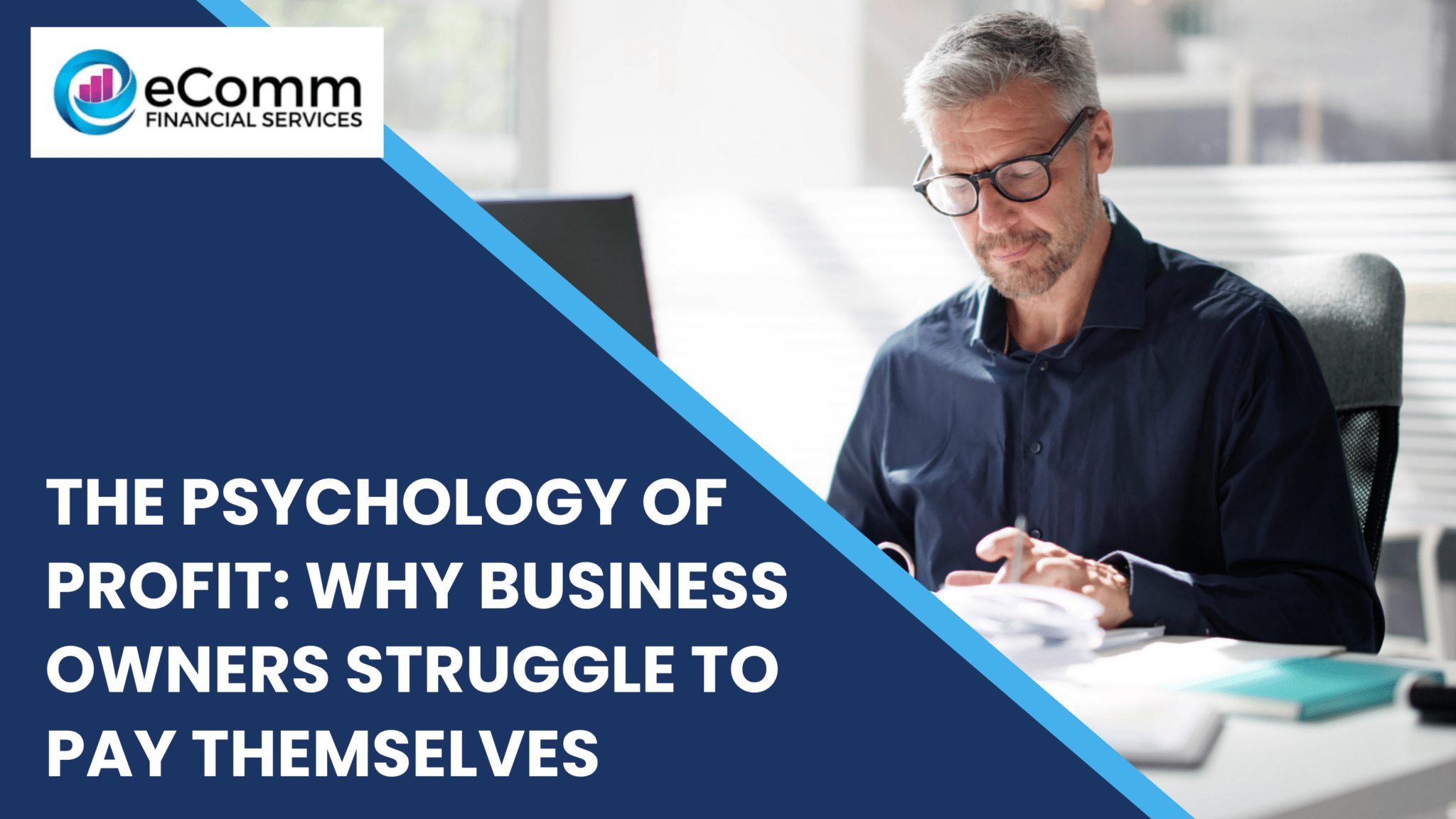 Business owner reviewing financial documents to understand profit management and sustainable business growth